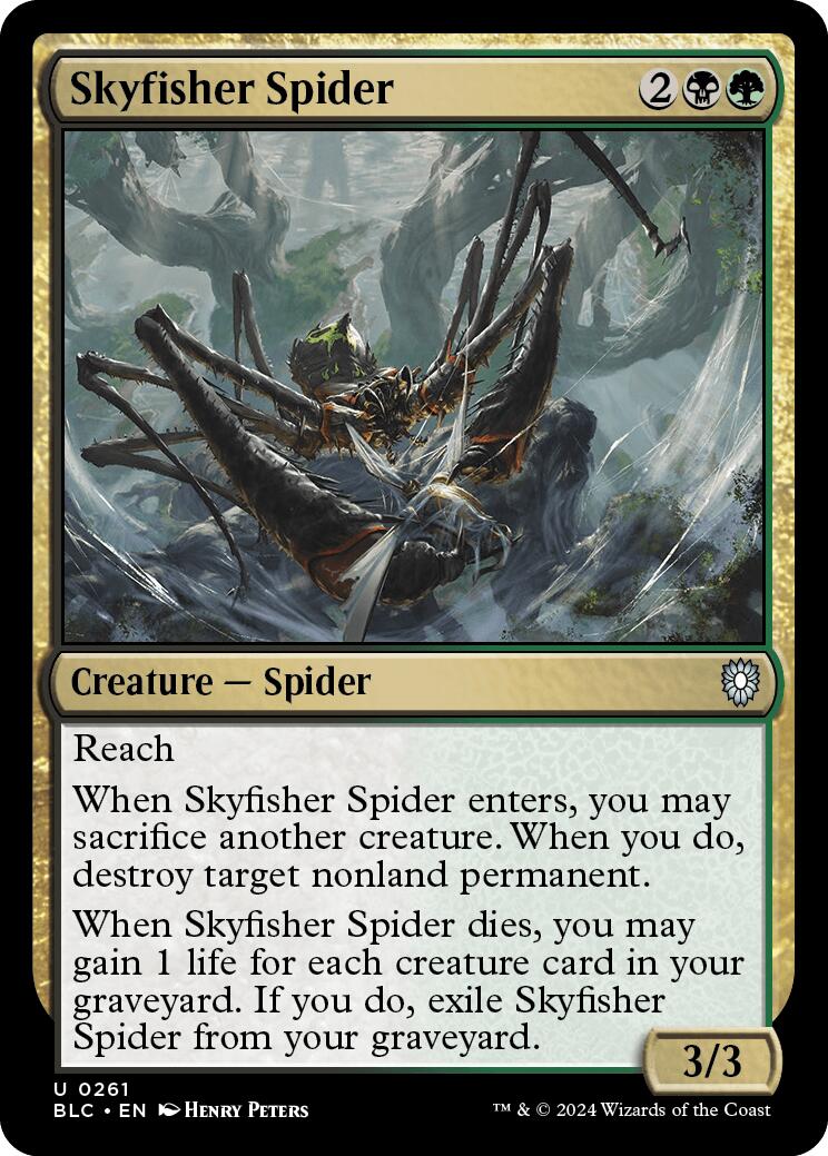 Skyfisher Spider [Bloomburrow Commander] | The Time Vault CA