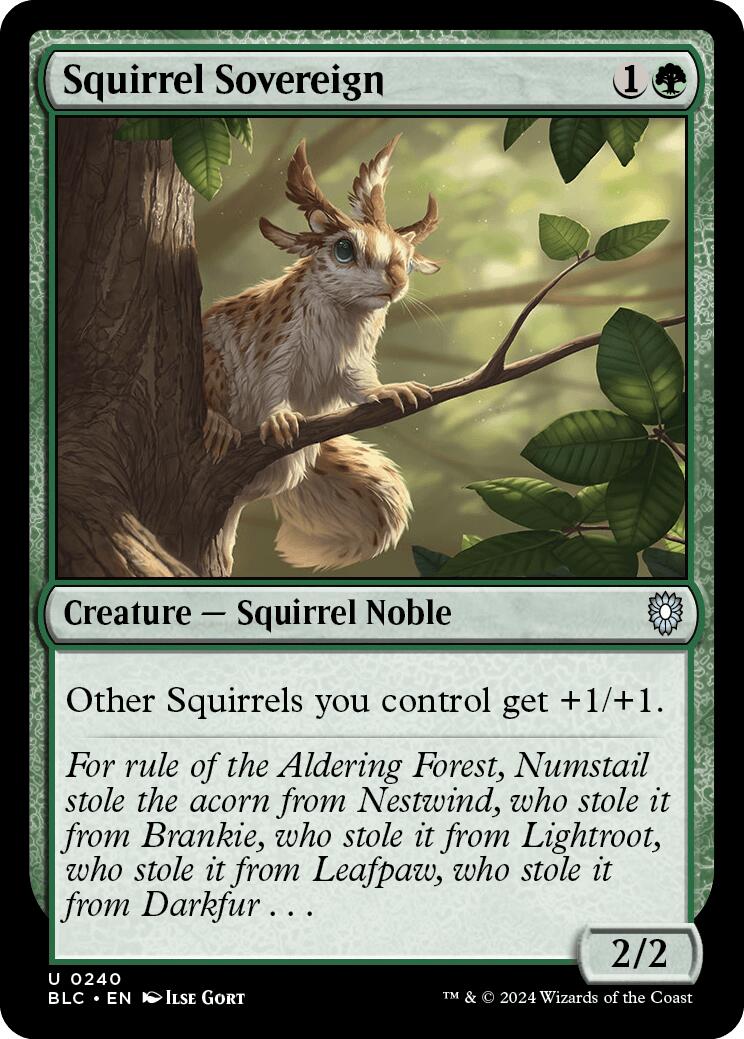 Squirrel Sovereign [Bloomburrow Commander] | The Time Vault CA