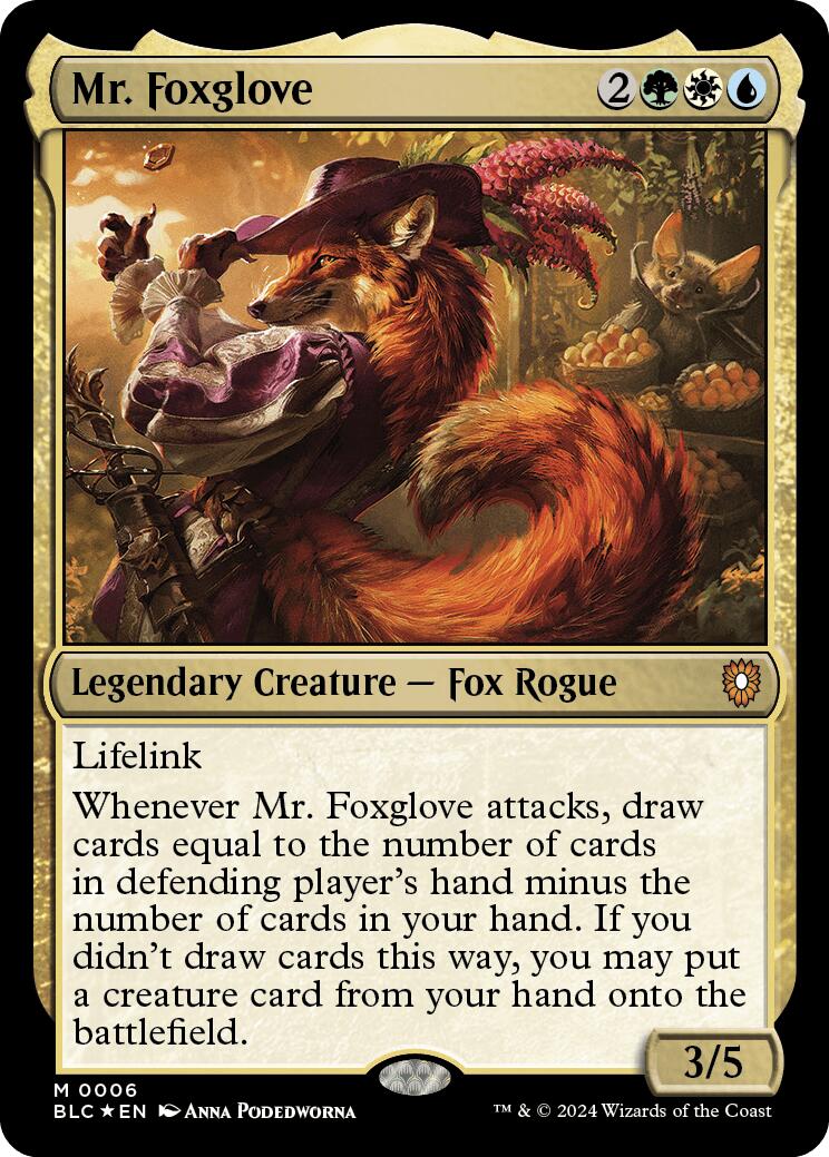 Mr. Foxglove [Bloomburrow Commander] | The Time Vault CA