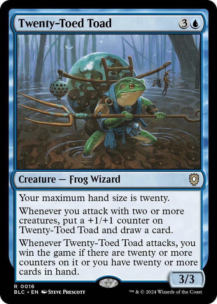 Twenty-Toed Toad [Bloomburrow Commander] | The Time Vault CA