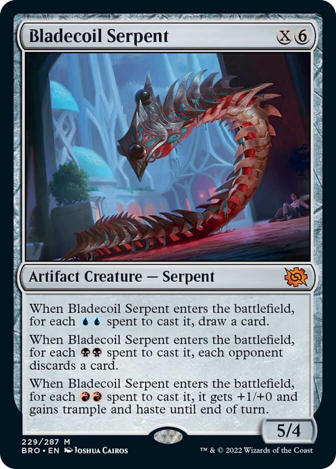 Bladecoil Serpent (Promo Pack) [The Brothers' War Promos] | The Time Vault CA