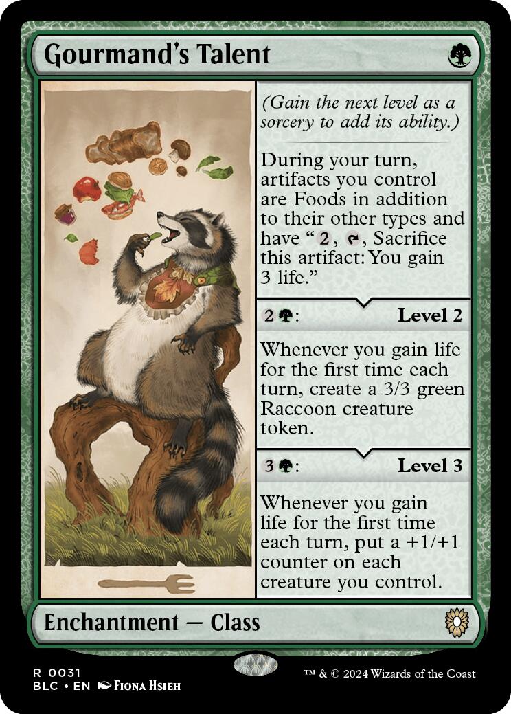 Gourmand's Talent [Bloomburrow Commander] | The Time Vault CA