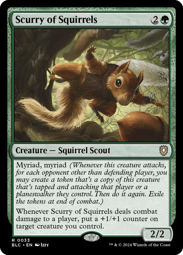 Scurry of Squirrels [Bloomburrow Commander] | The Time Vault CA