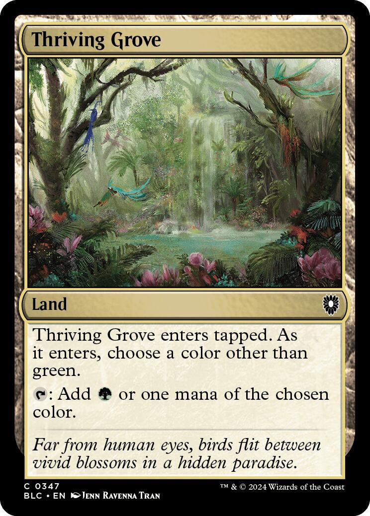 Thriving Grove [Bloomburrow Commander] | The Time Vault CA