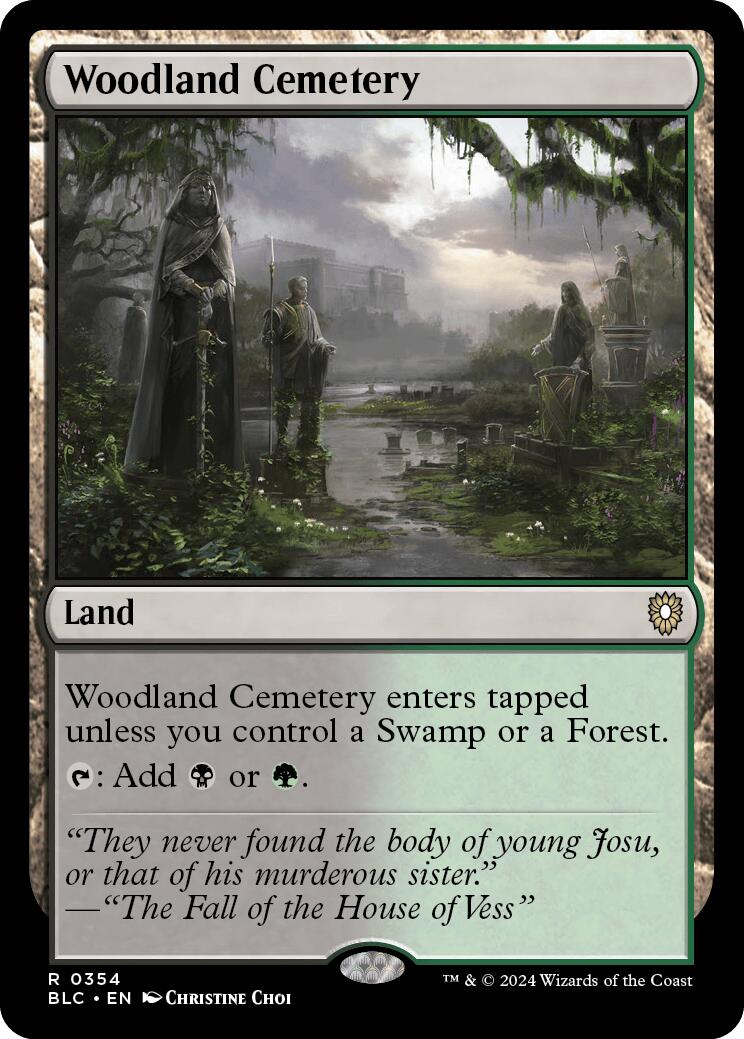 Woodland Cemetery [Bloomburrow Commander] | The Time Vault CA