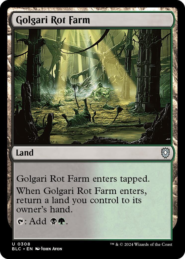 Golgari Rot Farm [Bloomburrow Commander] | The Time Vault CA