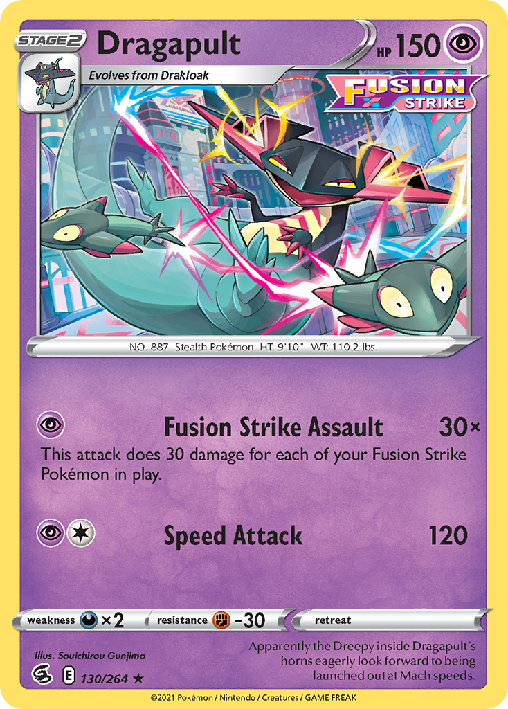 Dragapult (130/264) (Theme Deck Exclusive) [Sword & Shield: Fusion Strike] | The Time Vault CA