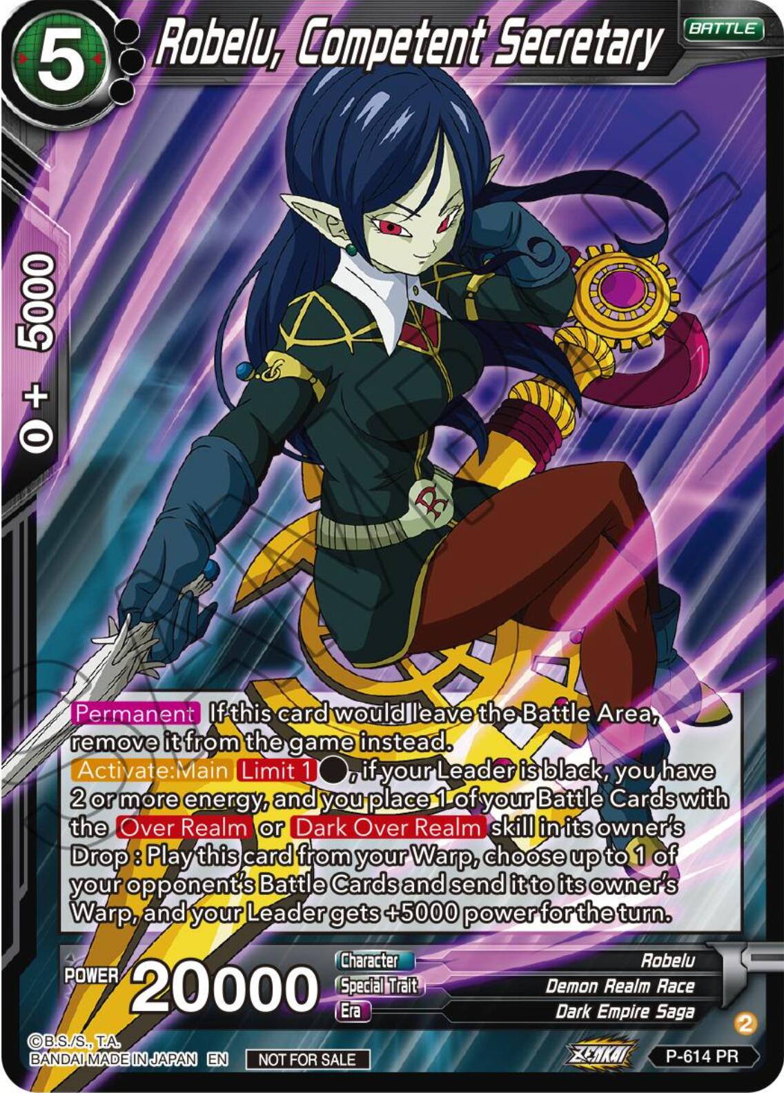 Robelu, Competent Secretary (Tournament Pack Vol. 8) (P-614) [Promotion Cards] | The Time Vault CA