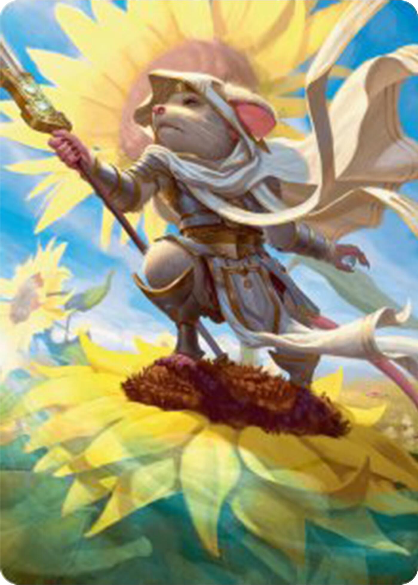 Elspeth, Sun's Champion Art Card [Bloomburrow Art Series] | The Time Vault CA