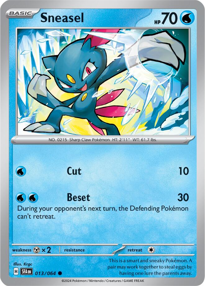 Sneasel (013/064) [Scarlet & Violet: Shrouded Fable] | The Time Vault CA