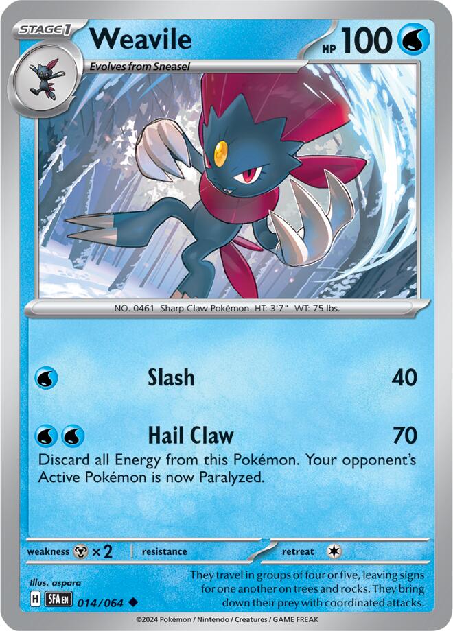 Weavile (014/064) [Scarlet & Violet: Shrouded Fable] | The Time Vault CA