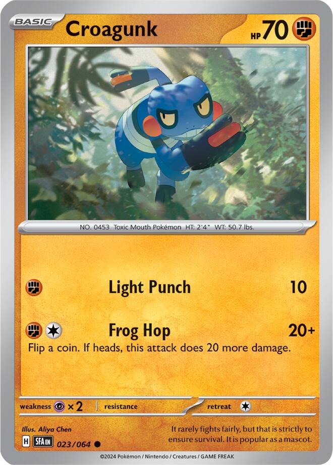 Croagunk (023/064) [Scarlet & Violet: Shrouded Fable] | The Time Vault CA