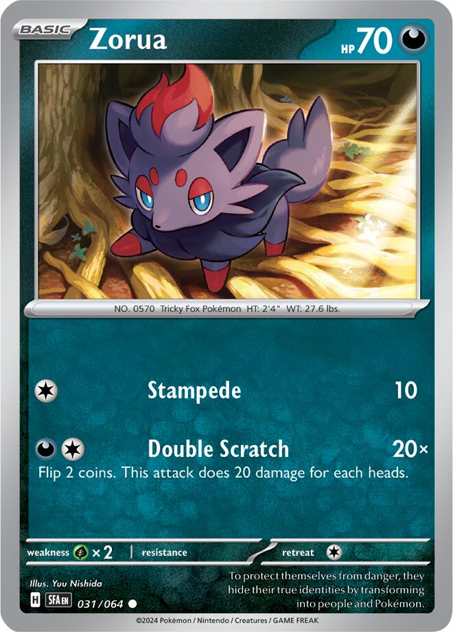 Zorua (031/064) [Scarlet & Violet: Shrouded Fable] | The Time Vault CA