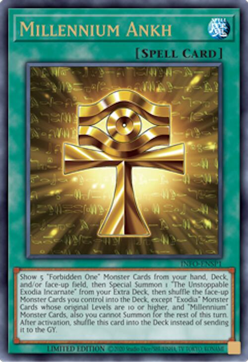 Millennium Ankh (INFO-ENSP1) [INFO-ENSP1] Secret Rare | The Time Vault CA