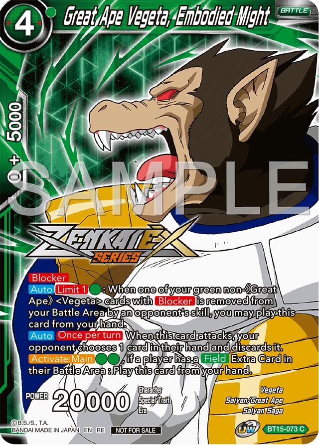 Great Ape Vegeta, Embodied Might (Event Pack 15) (BT15-073) [Promotion Cards] | The Time Vault CA