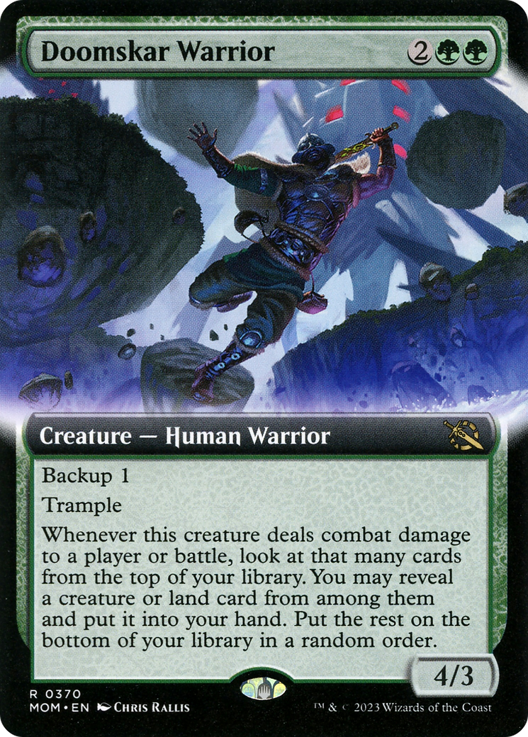 Doomskar Warrior (Extended Art) [March of the Machine] | The Time Vault CA