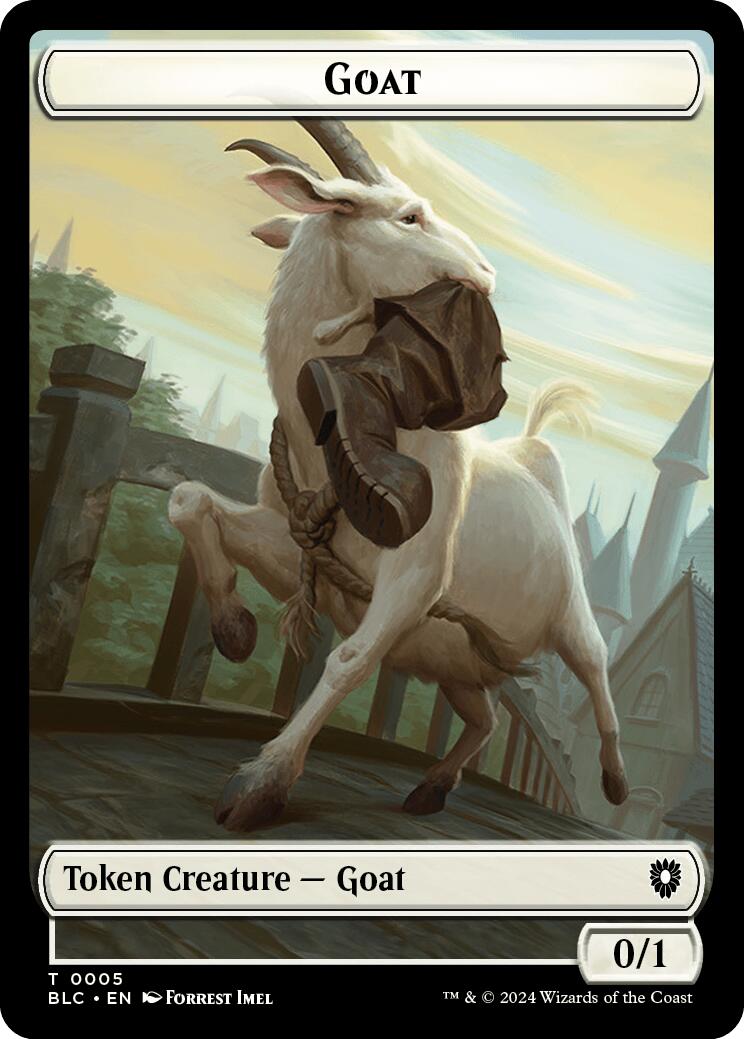 Goat // Wolf (032) Double-Sided Token [Bloomburrow Commander Tokens] | The Time Vault CA