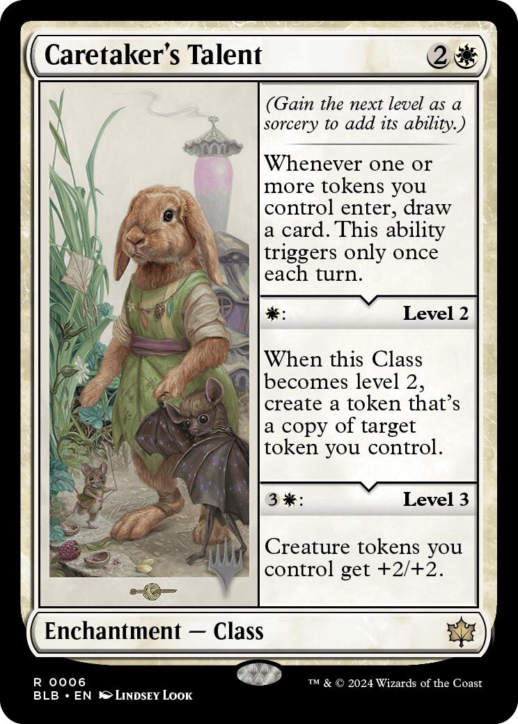 Caretaker's Talent (Promo Pack) [Bloomburrow Promos] | The Time Vault CA