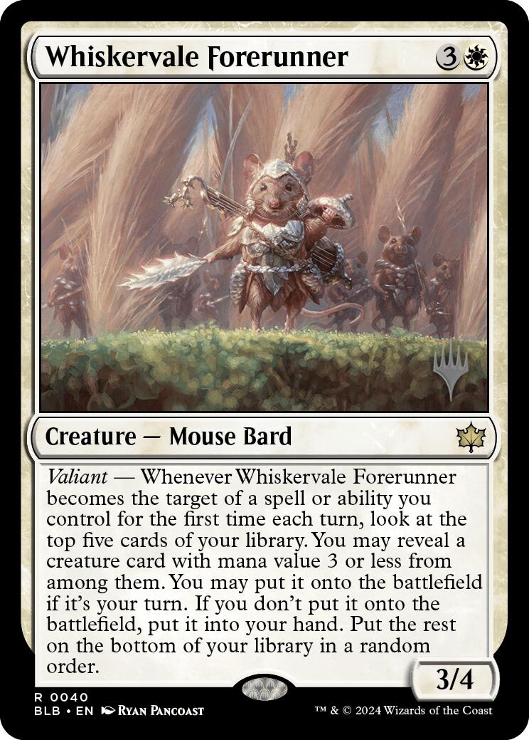 Whiskervale Forerunner (Promo Pack) [Bloomburrow Promos] | The Time Vault CA