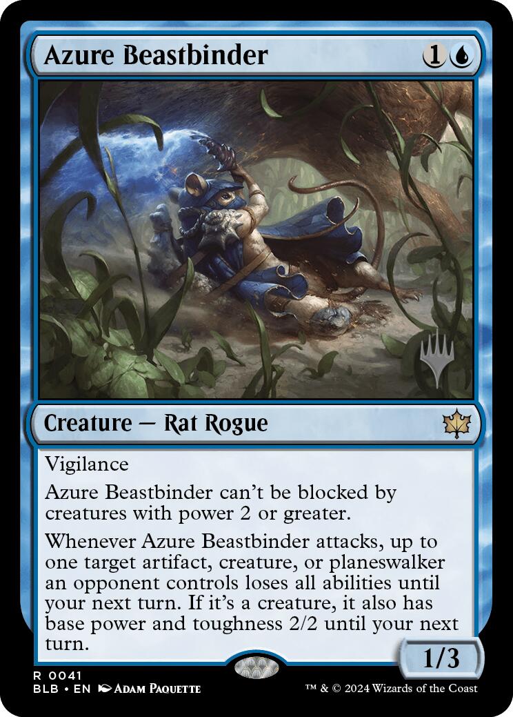 Azure Beastbinder (Promo Pack) [Bloomburrow Promos] | The Time Vault CA