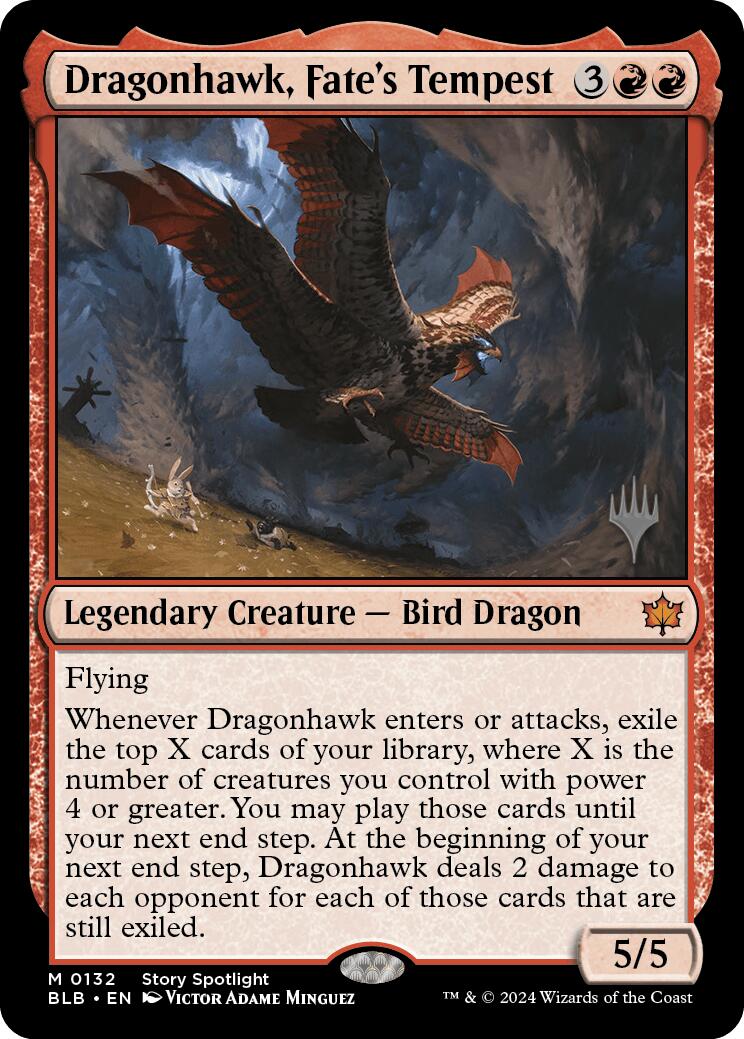 Dragonhawk, Fate's Tempest (Promo Pack) [Bloomburrow Promos] | The Time Vault CA