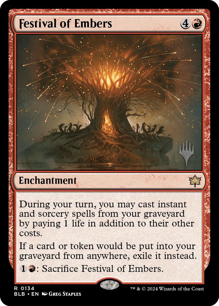 Festival of Embers (Promo Pack) [Bloomburrow Promos] | The Time Vault CA