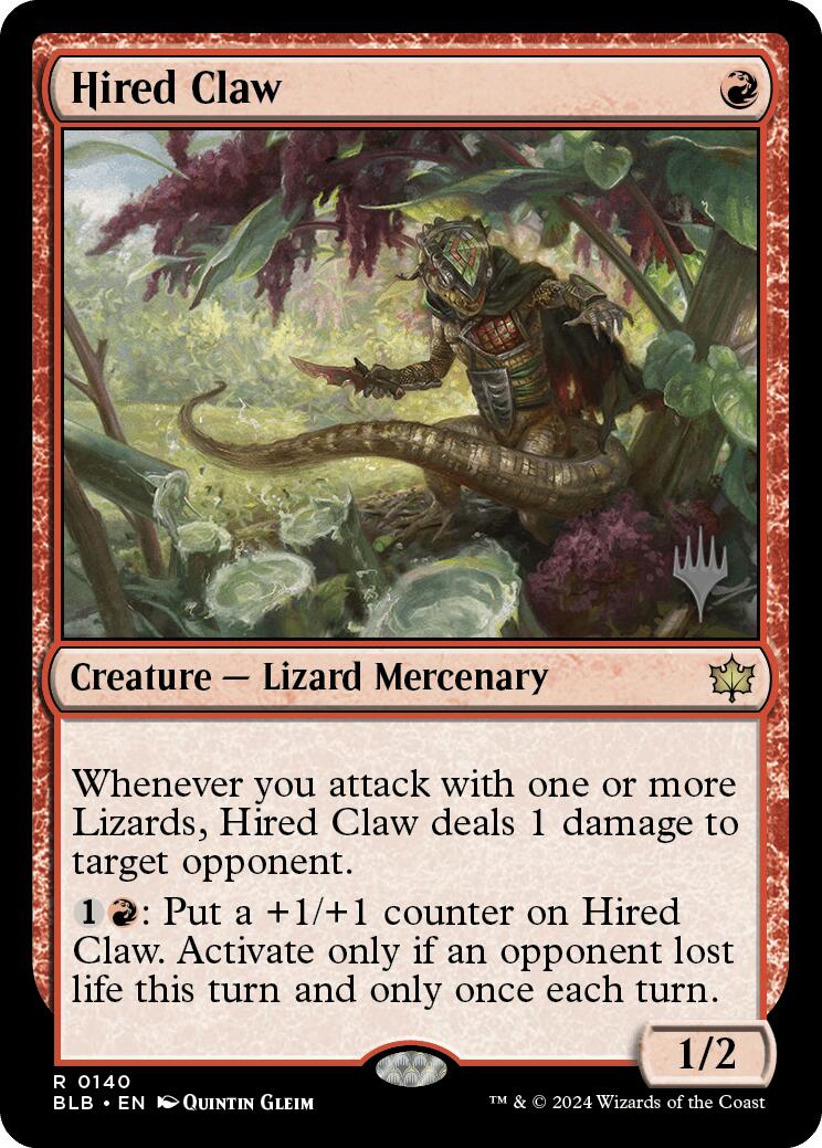 Hired Claw (Promo Pack) [Bloomburrow Promos] | The Time Vault CA