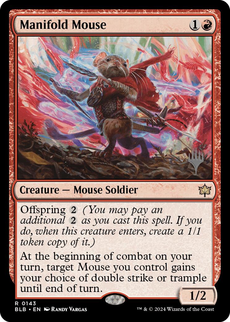 Manifold Mouse (Promo Pack) [Bloomburrow Promos] | The Time Vault CA