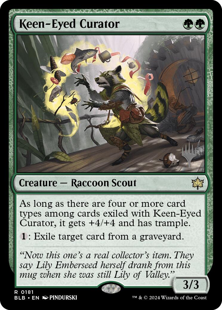 Keen-Eyed Curator (Promo Pack) [Bloomburrow Promos] | The Time Vault CA