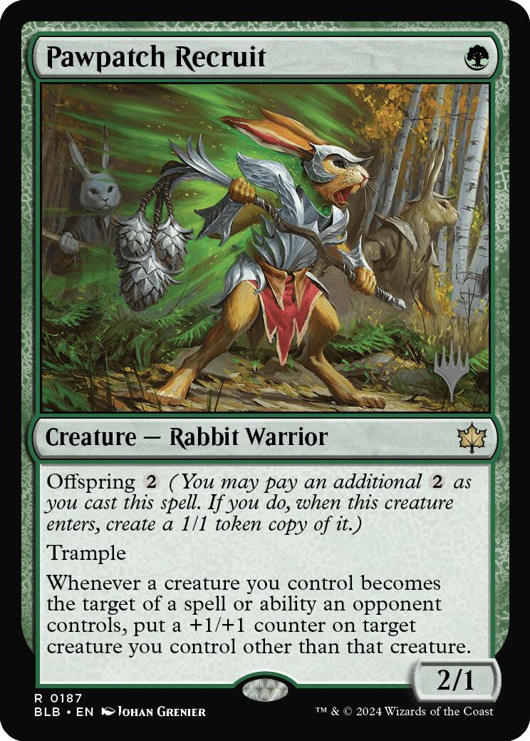 Pawpatch Recruit (Promo Pack) [Bloomburrow Promos] | The Time Vault CA