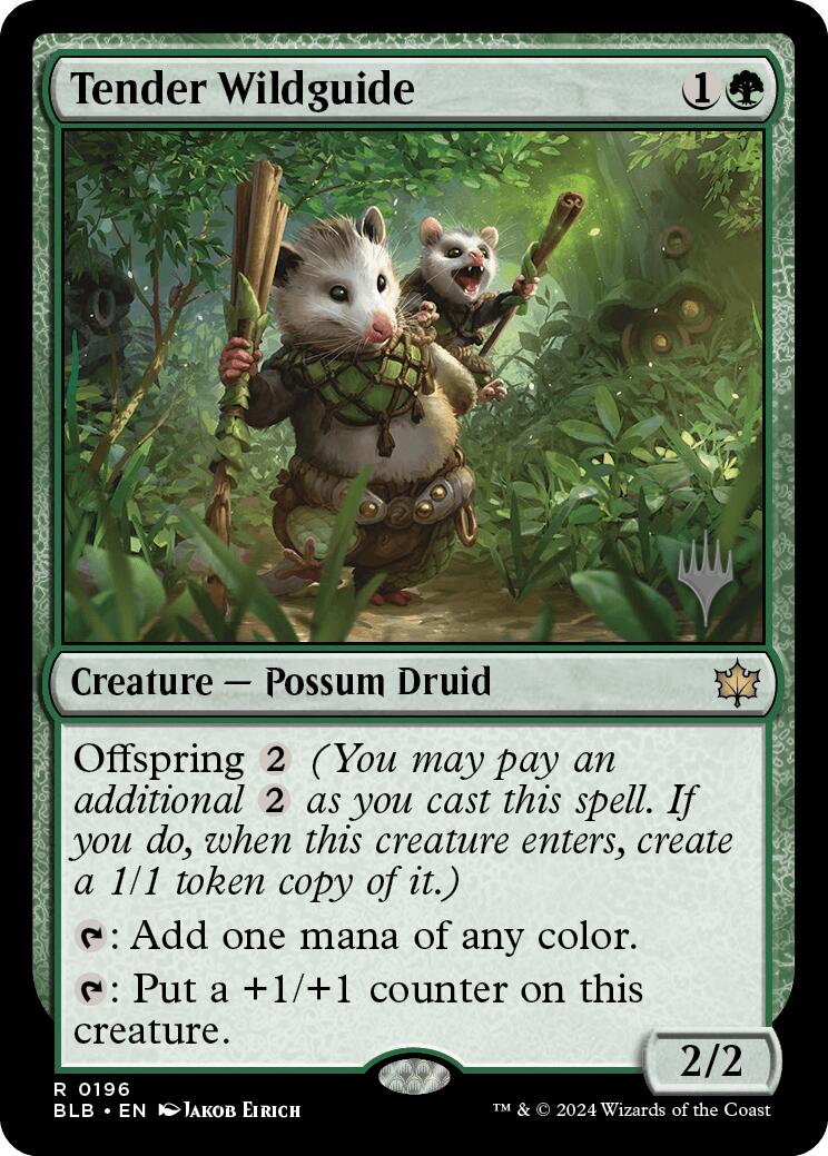 Tender Wildguide (Promo Pack) [Bloomburrow Promos] | The Time Vault CA