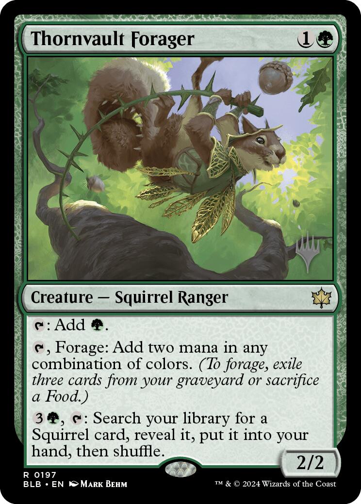 Thornvault Forager (Promo Pack) [Bloomburrow Promos] | The Time Vault CA