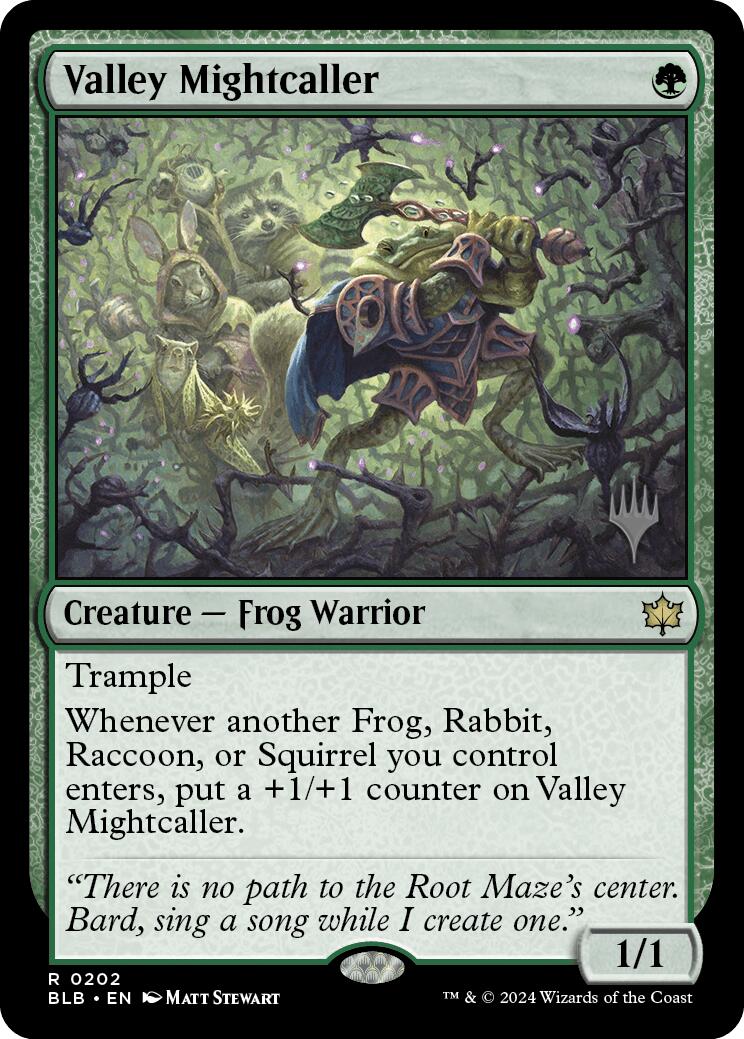 Valley Mightcaller (Promo Pack) [Bloomburrow Promos] | The Time Vault CA