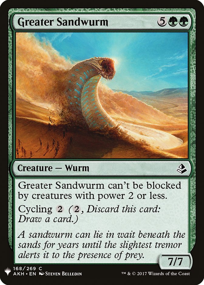 Greater Sandwurm [Mystery Booster] | The Time Vault CA