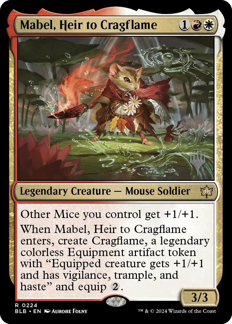 Mabel, Heir to Cragflame (Promo Pack) [Bloomburrow Promos] | The Time Vault CA