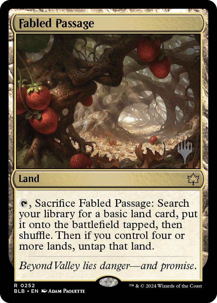 Fabled Passage (Promo Pack) [Bloomburrow Promos] | The Time Vault CA