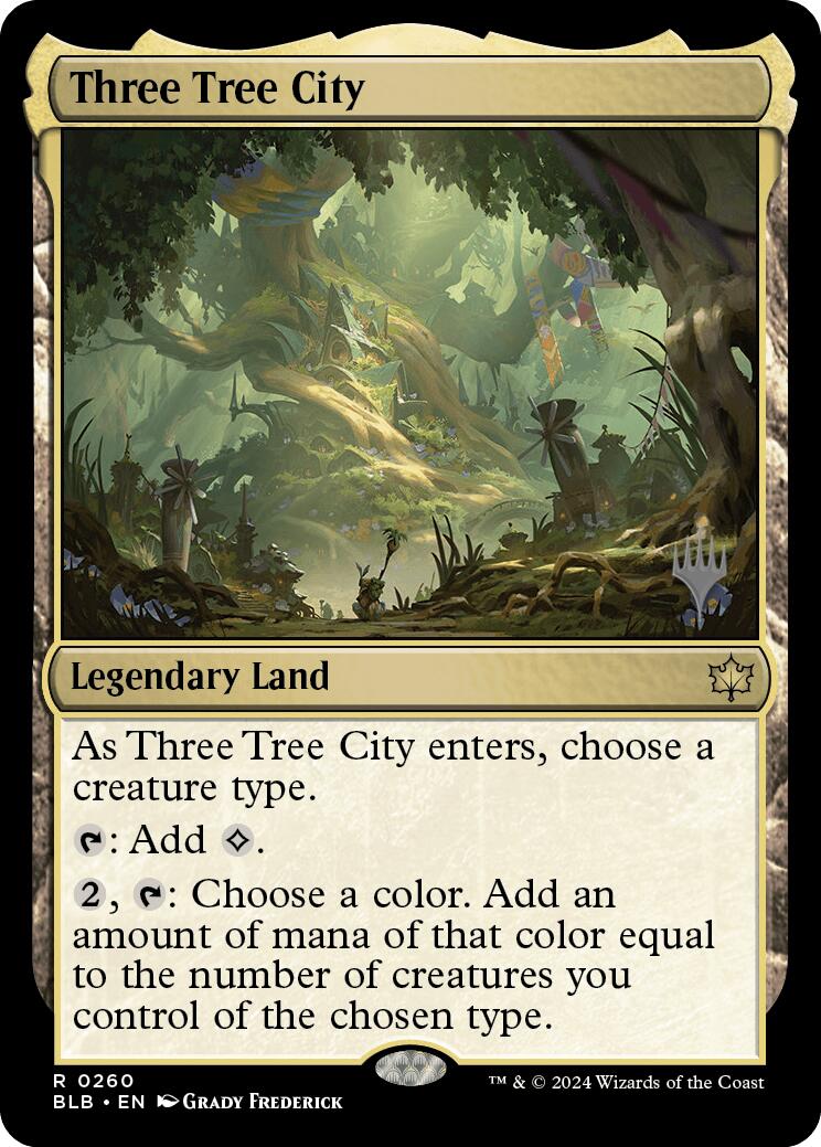 Three Tree City (Promo Pack) [Bloomburrow Promos] | The Time Vault CA