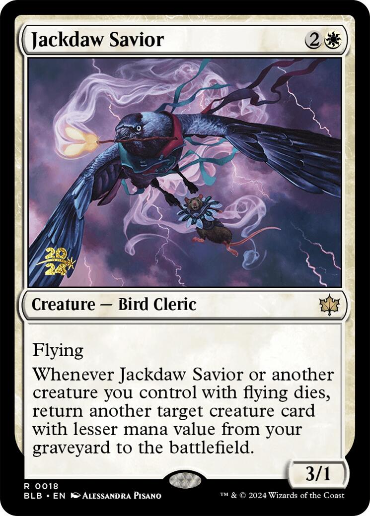 Jackdaw Savior [Bloomburrow Prerelease Promos] | The Time Vault CA