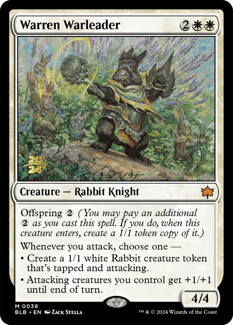 Warren Warleader [Bloomburrow Prerelease Promos] | The Time Vault CA