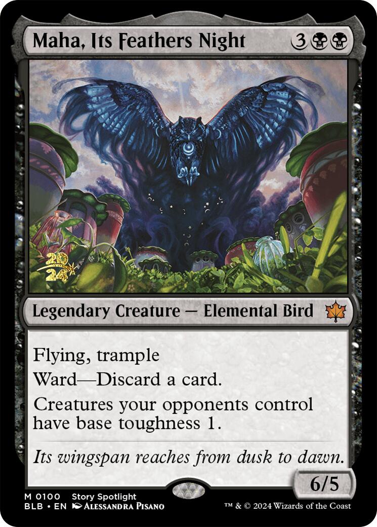 Maha, Its Feather Night [Bloomburrow Prerelease Promos] | The Time Vault CA