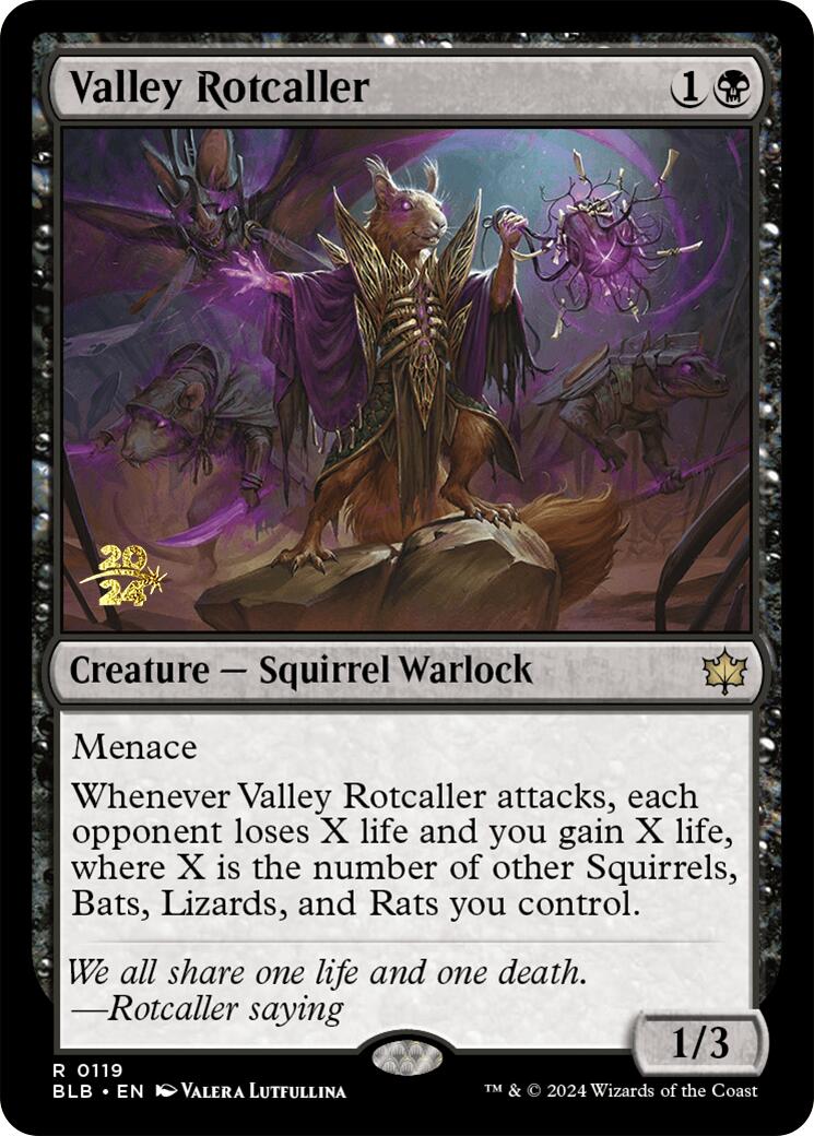 Valley Rotcaller [Bloomburrow Prerelease Promos] | The Time Vault CA