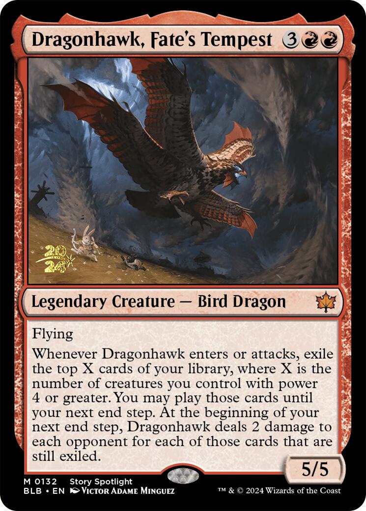 Dragonhawk, Fate's Tempest [Bloomburrow Prerelease Promos] | The Time Vault CA