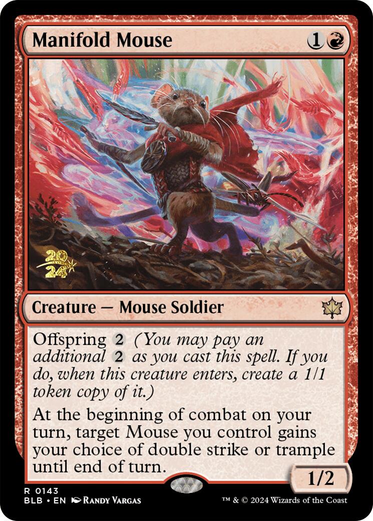 Manifold Mouse [Bloomburrow Prerelease Promos] | The Time Vault CA