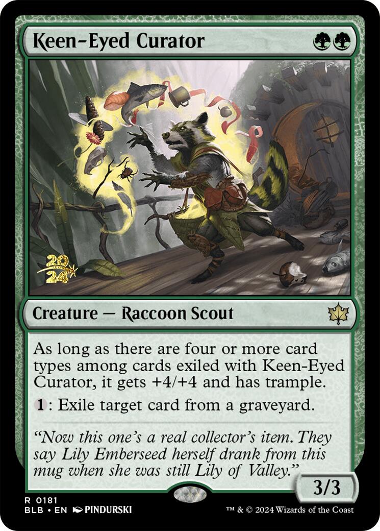 Keen-Eyed Curator [Bloomburrow Prerelease Promos] | The Time Vault CA