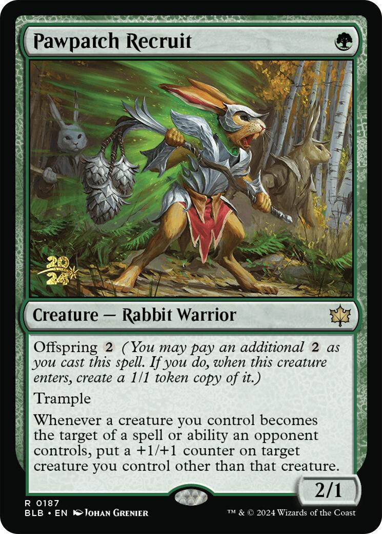 Pawpatch Recruit [Bloomburrow Prerelease Promos] | The Time Vault CA