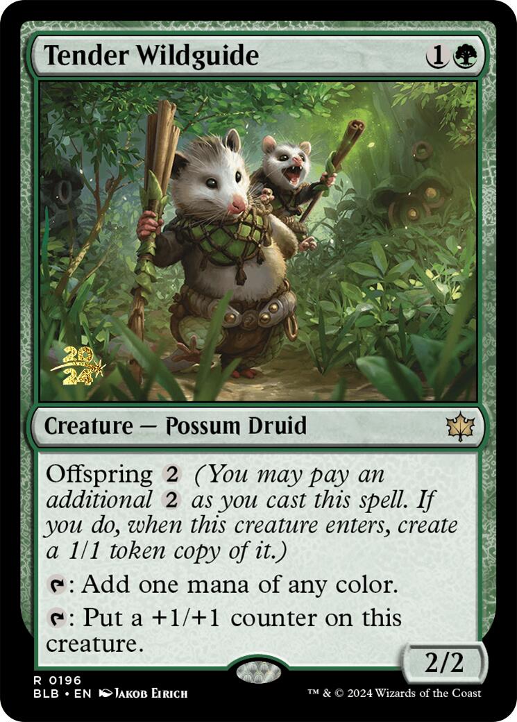 Tender Wildguide [Bloomburrow Prerelease Promos] | The Time Vault CA