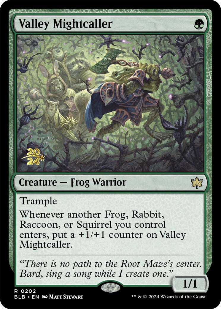 Valley Mightcaller [Bloomburrow Prerelease Promos] | The Time Vault CA