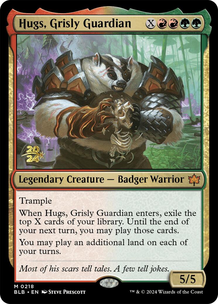 Hugs, Grisly Guardian [Bloomburrow Prerelease Promos] | The Time Vault CA