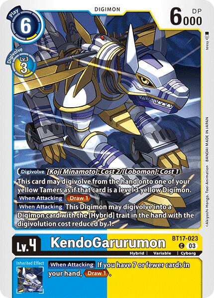 KendoGarurumon [BT17-023] [Secret Crisis] | The Time Vault CA