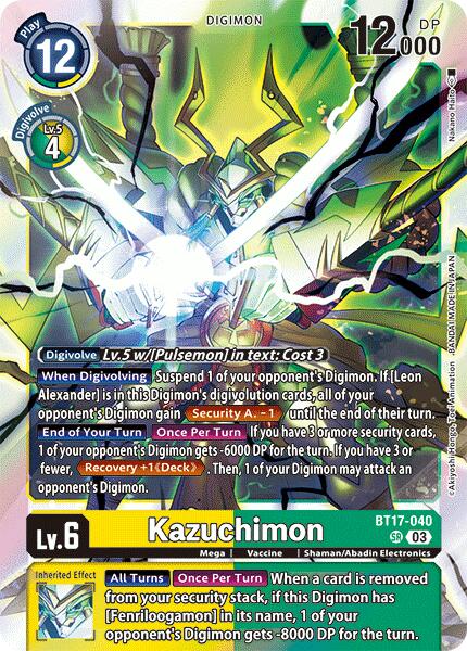 Kazuchimon [BT17-040] [Secret Crisis] | The Time Vault CA